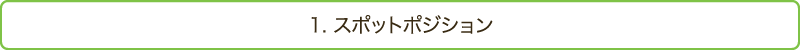 1. スポットポジション